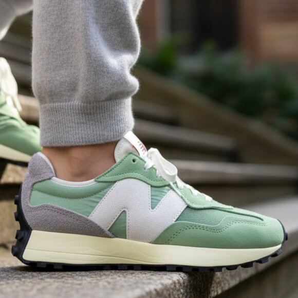 New Balance 327 WOMEN'S ~various sizes~ Sneakers Shoes Kiwi Avocado NEW - Picture 2 of 11